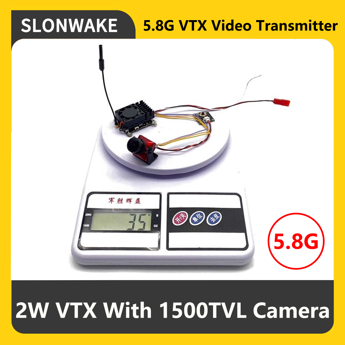 Drone Transmitter - SLONWAKE 5.8G 2000mW FPV VTX Transmitter